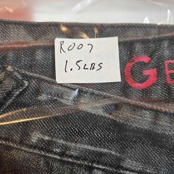 G By Guess Jeans Womens 29* 30x30 Black Gray Joey Low Bootcut Denim Distressed - Picture 11 of 11